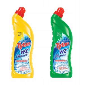 TYTAN P艁YN DO MYCIA TOALETY WC BAKTERIOB脫JCZY MIX 2x700ml
