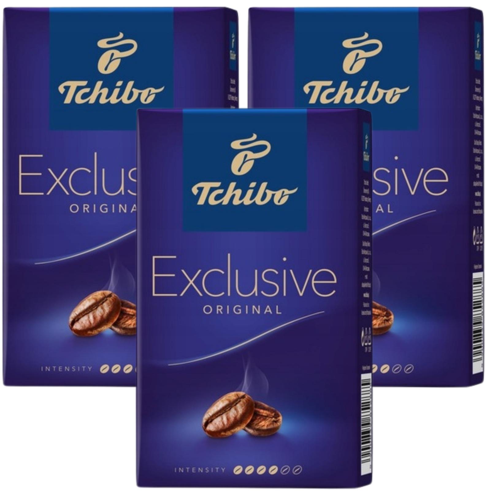 Tchibo Exclusive Kawa Mielona 250g x3 Arabika Robusta
