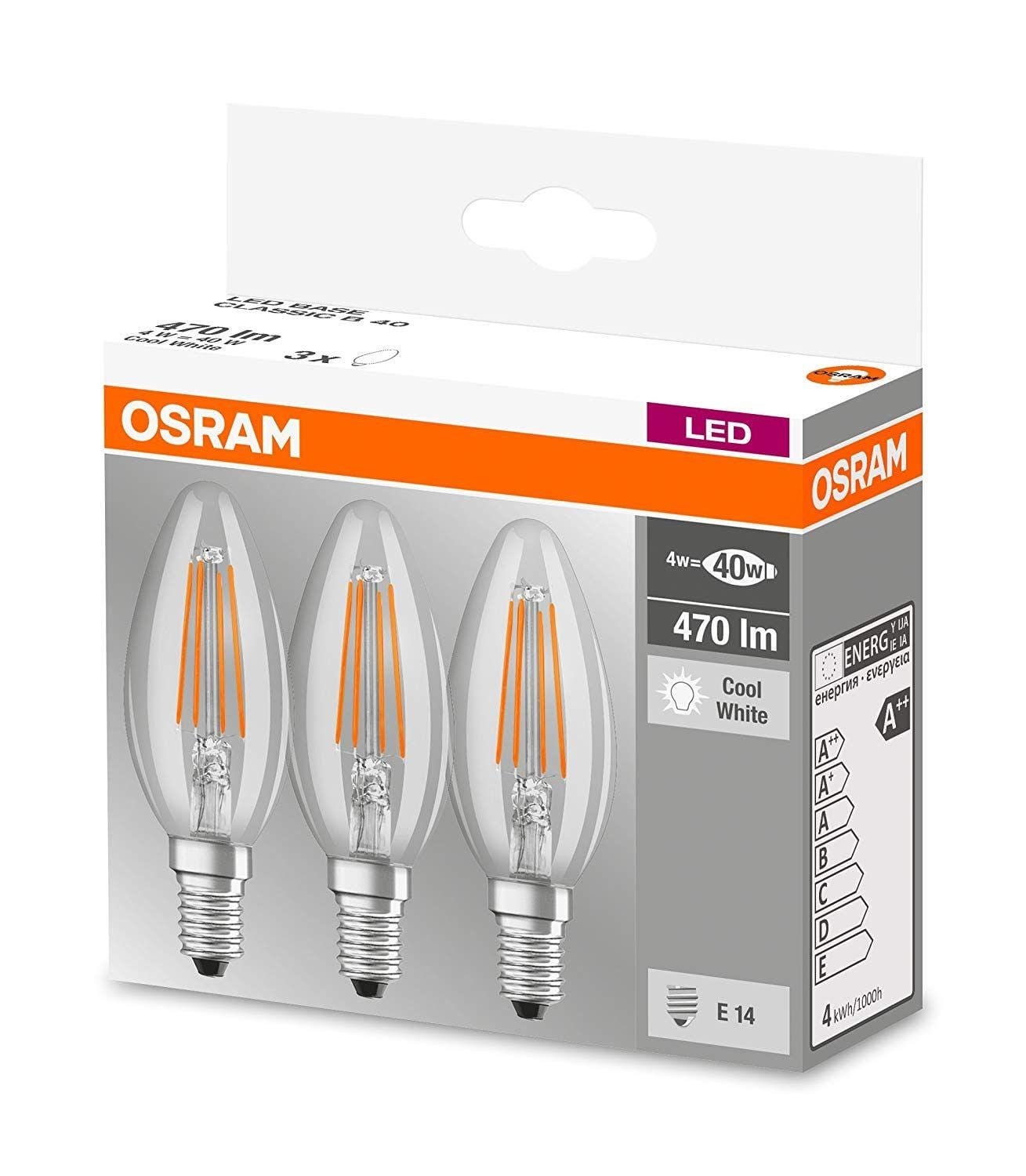 Żarówki Osram Ledvance 4W=40W 4000K LED B40 E14 x3 - obrazek 4