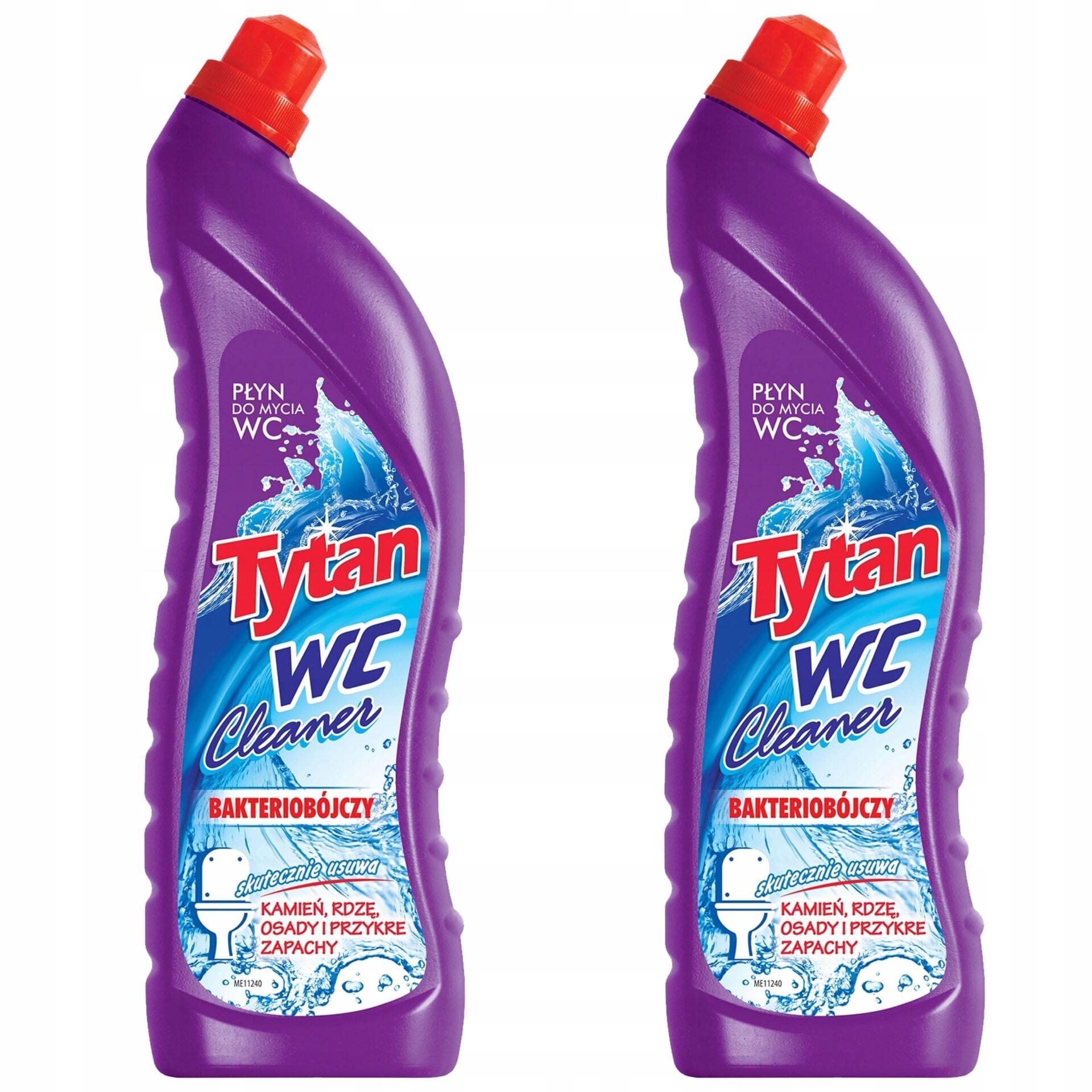TYTAN PŁYN DO MYCIA TOALETY WC BAKTERIOBÓJCZY FIOLETOWY 2x1200ml