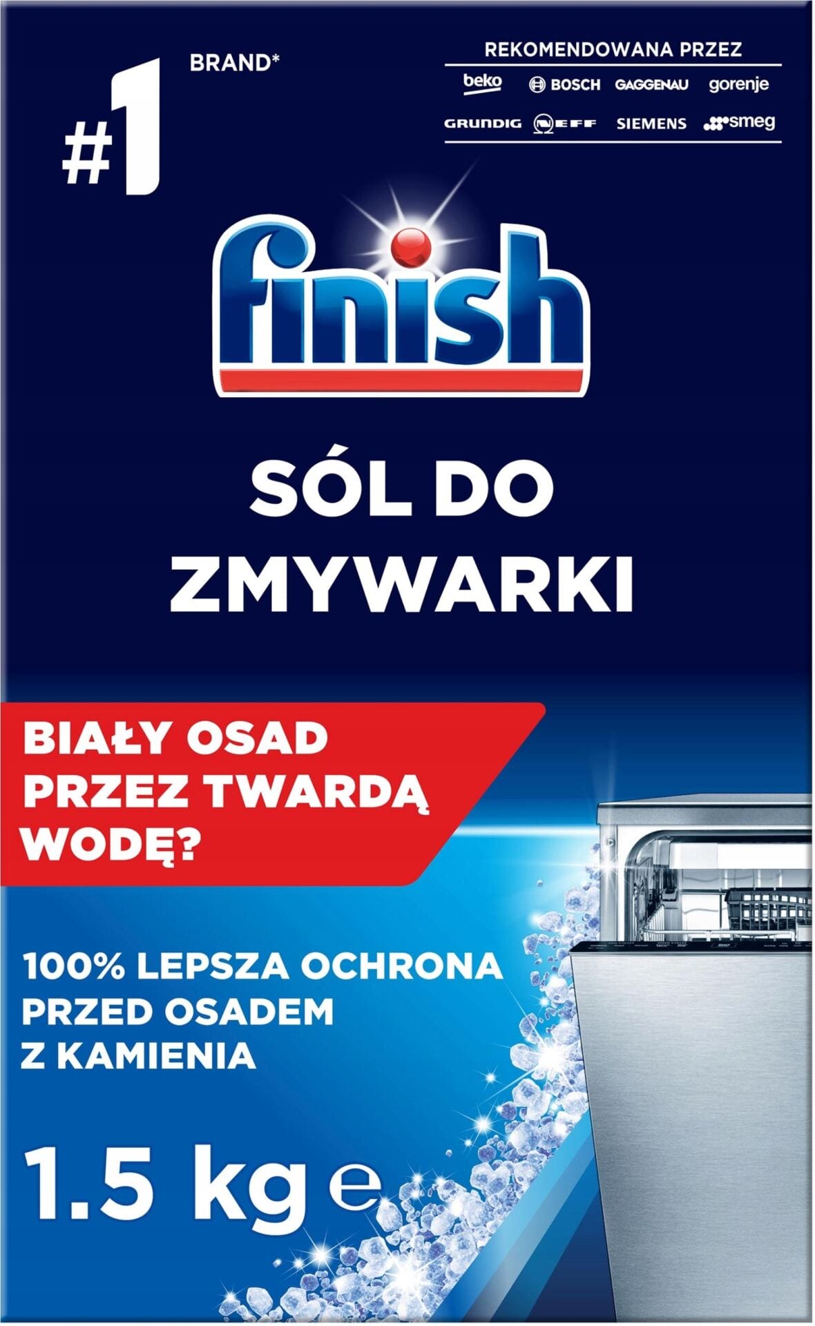 Finish Zestaw do Zmywarki Kapsułki 62, Płyn Nabłyszczający 400ml, Sól 1.5kg - obrazek 4