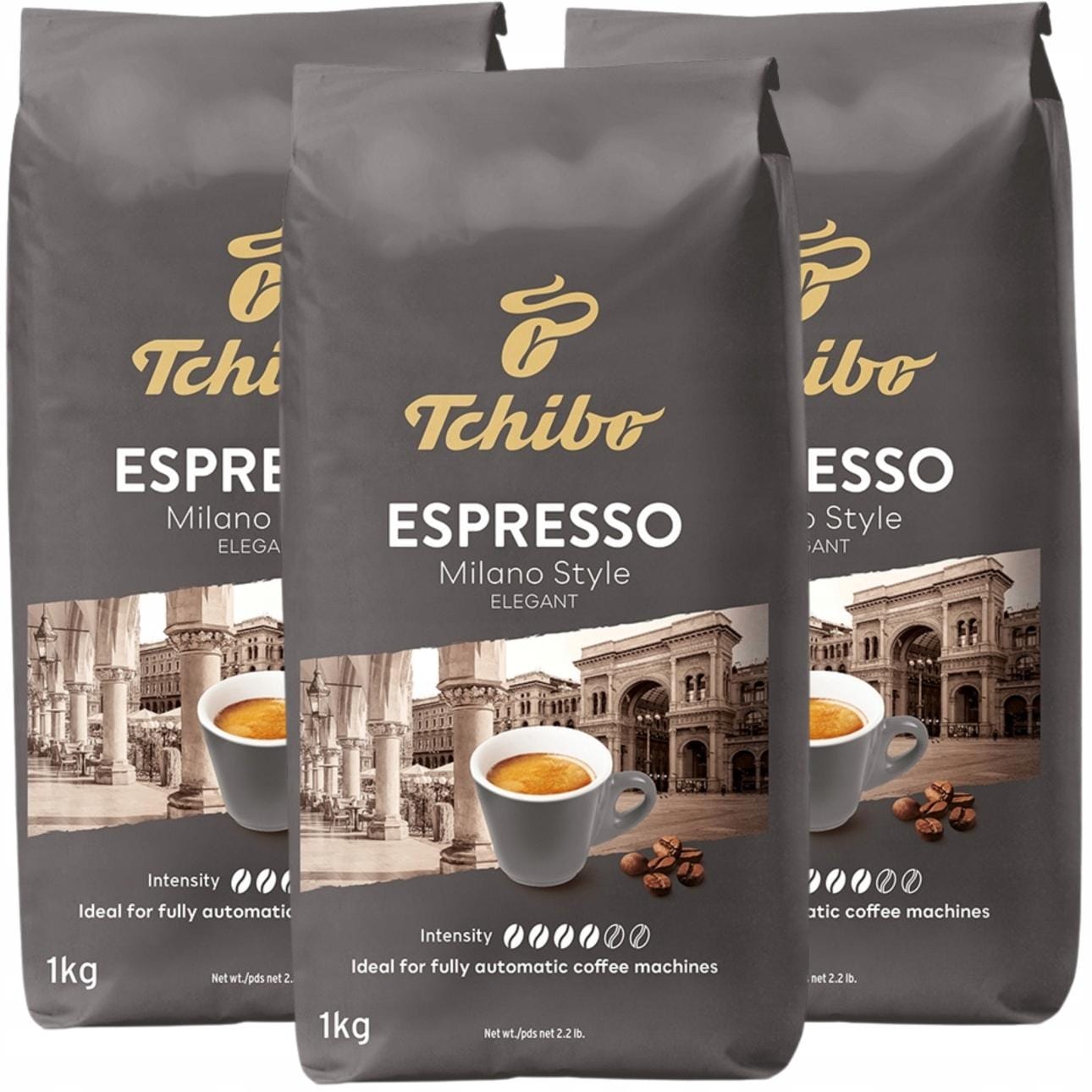 Tchibo Milano 1kg Kawa Ziarnista x3