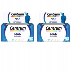 Multiwitamina Witaminy Centrum MAN dla mężczyzn minerały 180 tabletek