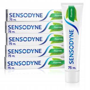 Sensodyne Fluoride Pasta do zębów Wrażliwych Nadwrażliwość 75 ml x5