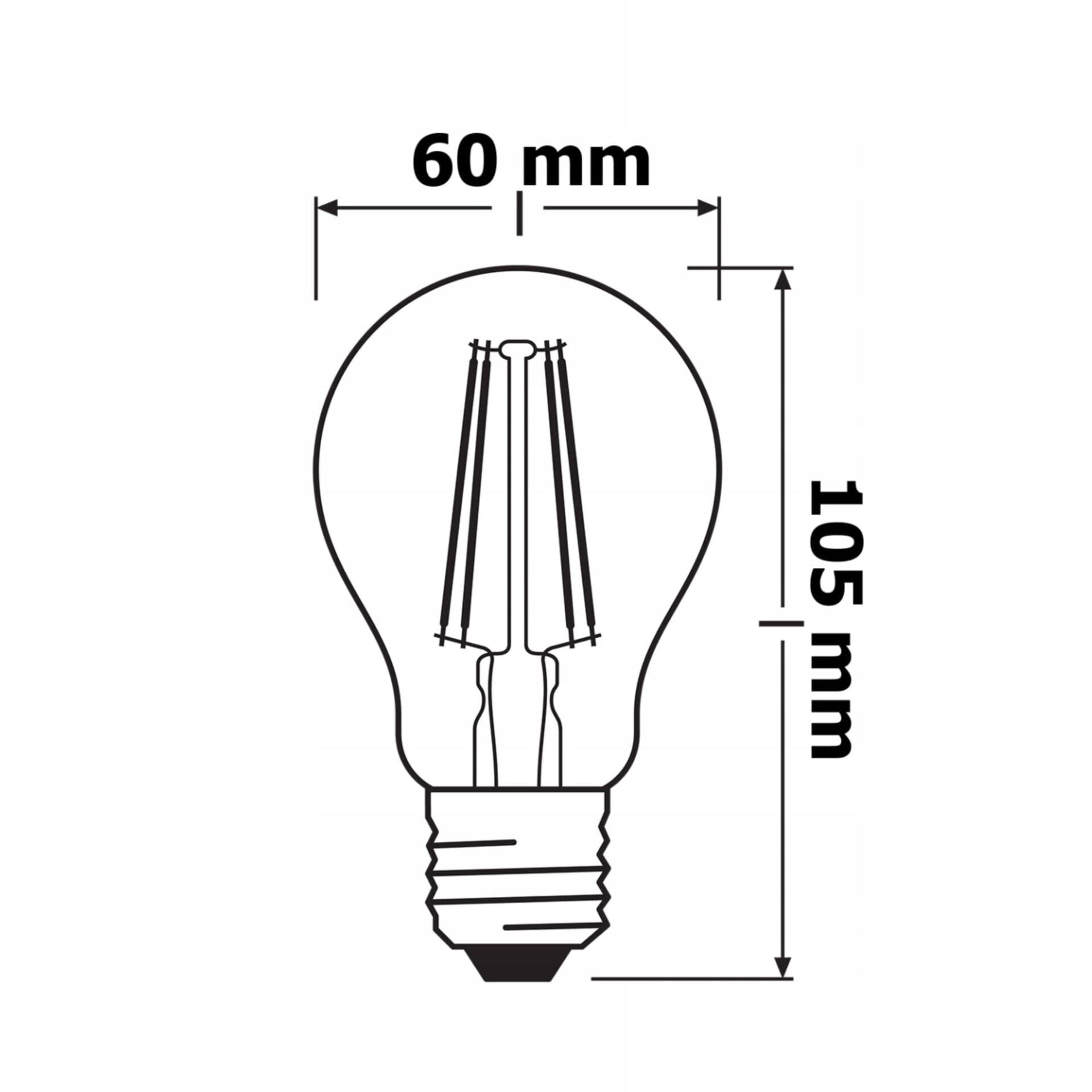 Osram LED SUPERSTAR PLUS CLASSIC A FILAMENT 60 5.8 W/2700 K E27 - obrazek 4