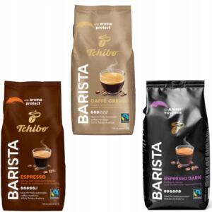 TCHIBO KAWA BARISTA ESPRESSO 1KG+ESPRESSO DARK 1KG+BARISTA CAFFE CREMA 1KG