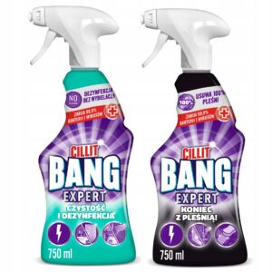 ZESTAW CILLIT BANG SPRAY DO DOMU KUCHNI ŁAZIENKI POŁYSK 2x750 ml