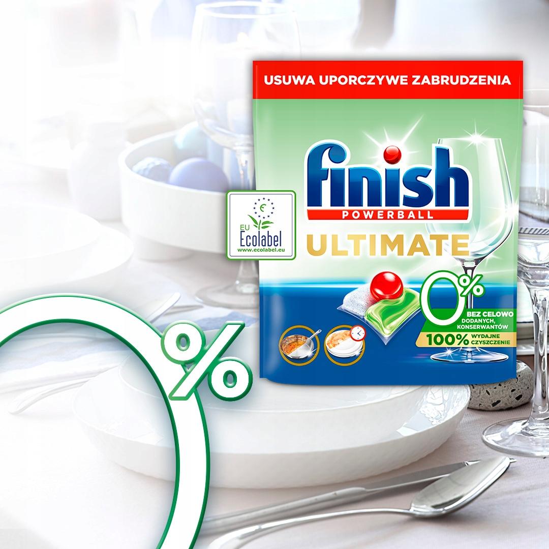 FINISH Ultimate Kapsułki Do Zmywarki Mycia Naczyń Ekologiczne 0% 4x45=180 - obrazek 6