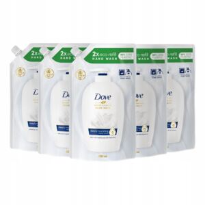 Dove Zestaw Pielęgnujące Mydło do Rąk w Płynie Klasyczne Refill 500ml x5