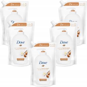 Dove Zestaw Mydło do Rąk w Płynie Masło Shea Wanilia Refill Zapas 500ml x5