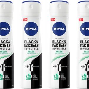NIVEA Antyperspirant B&W Fresh 4*150ml spray
