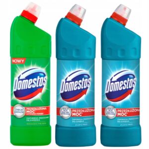 Domestos Zestaw Płyn do WC Toalety Atlantic Fresh 2L + Pine Fresh 1L