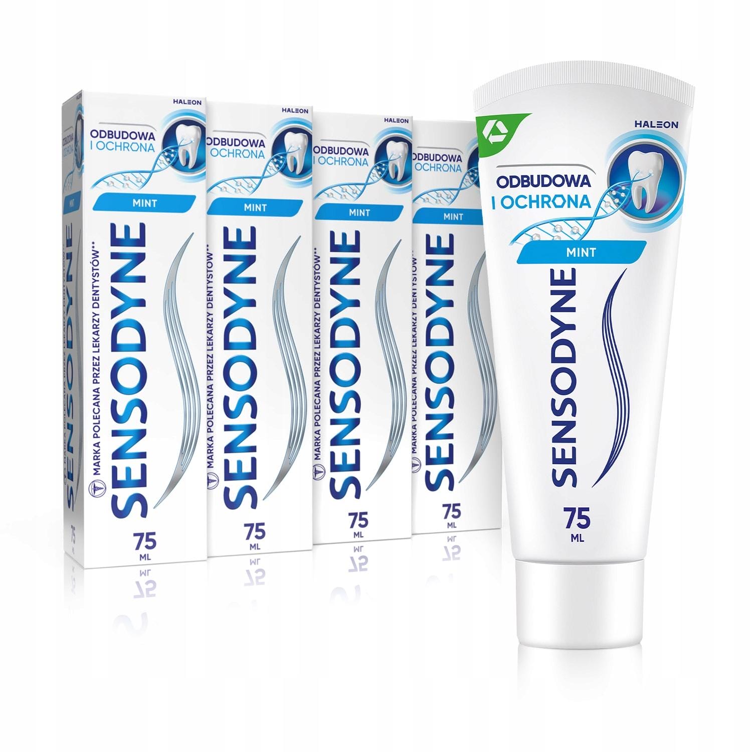 SENSODYNE ZESTAW ODBUDOWA I OCHRONA PASTA DO ZĘBÓW NADWRAŻLIWYCH 4X 75ML