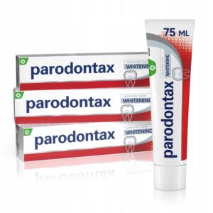 PARODONTAX ZESTAW WHITENING WYBIELAJĄCA PASTA DO MYCIA ZĘBÓW 3X 75ML