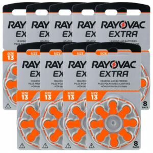 RAYOVAC EXTRA Baterie S艂uchowe 13 MF PR48 ZincAir 72szt