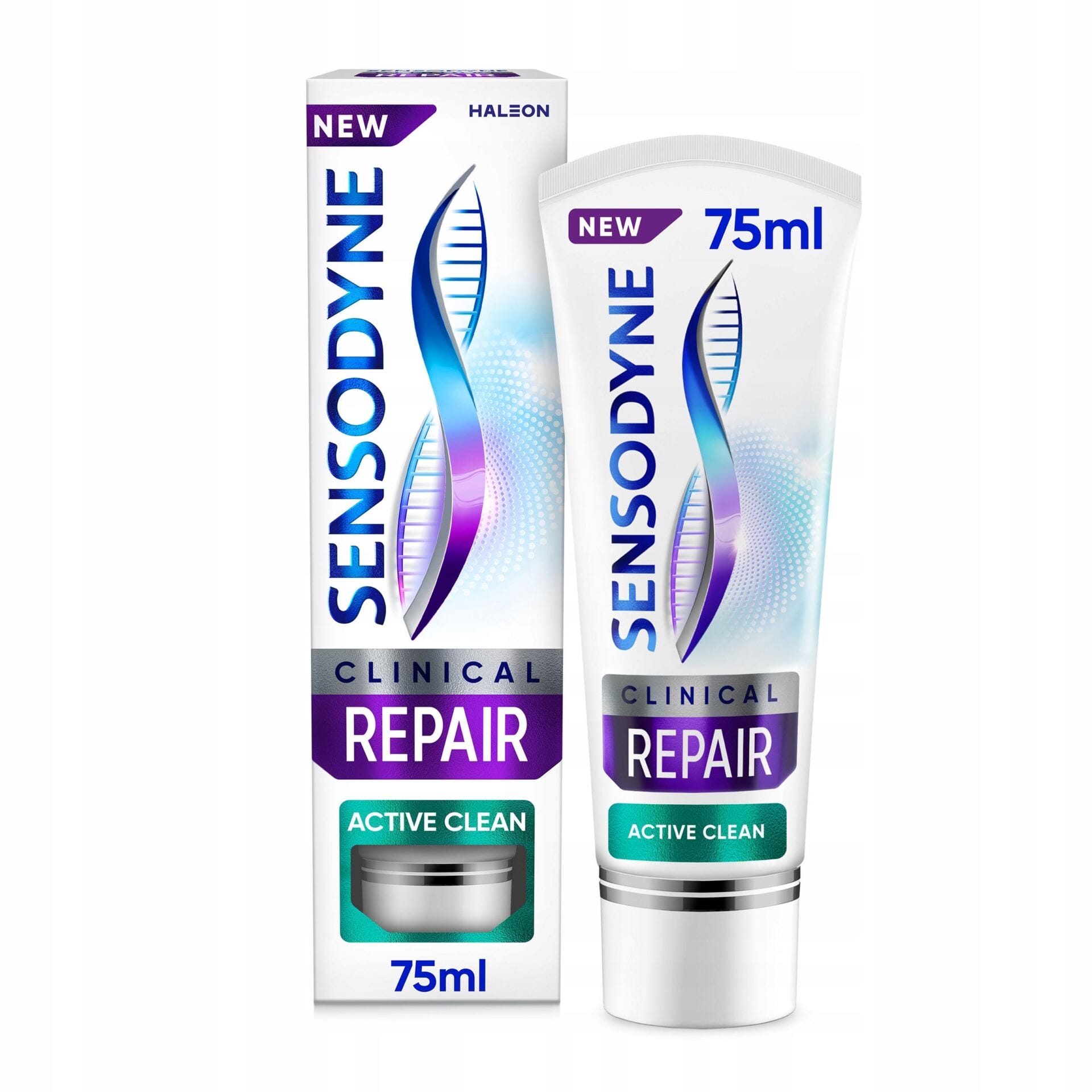 SENSODYNE CLINICAL REPAIR ACTIVE CLEAN PASTA DO ZĘBÓW NADWRAŻLIWYCH 3X 75ML - obrazek 2