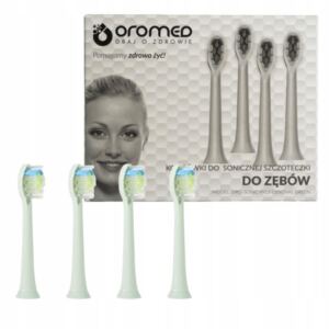 OROMED 4x KOŃCÓWKI DO SZCZOTECZKI SONICZNEJ ORO-SONIC PROFESSIONAL ZIELONE