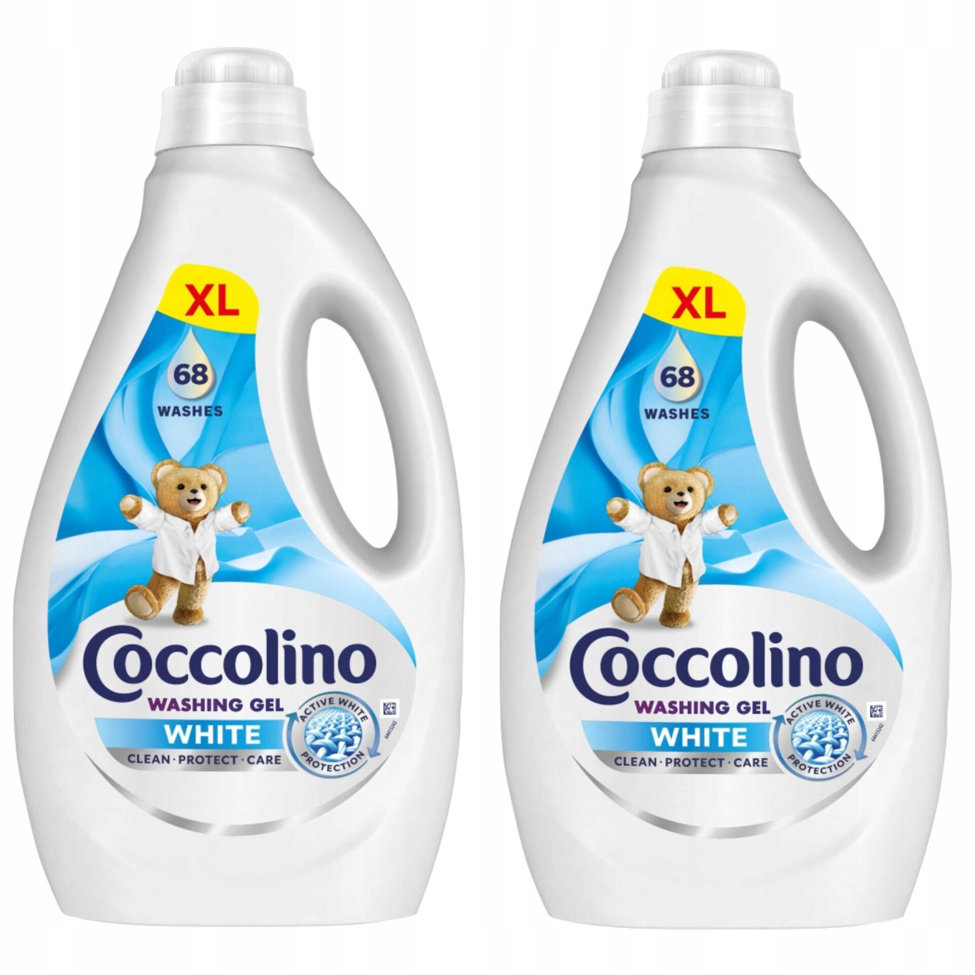 ŻEL DO PRANIA PŁYN DO PRANIA THANIN COCCOLINO CARE 128 PRAŃ BIAŁY 2x2,72L