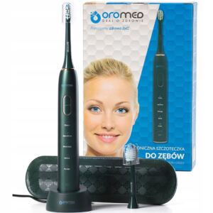 SZCZOTECZKA SONICZNA DO ZĘBÓW ELEKTRYCZNA OROMED BRUSH 5 TRYBÓW+ ETUI IPX7