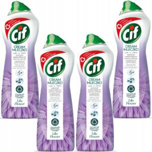 Cif Cream Lila Flower Mleczko z Mikrokryształkami 650ml 4 sztuki