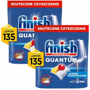 Finish Kapsułki do Zmywarki Quantum All-in-1 135x2= 270 sztuk LEMON CYTRYNA
