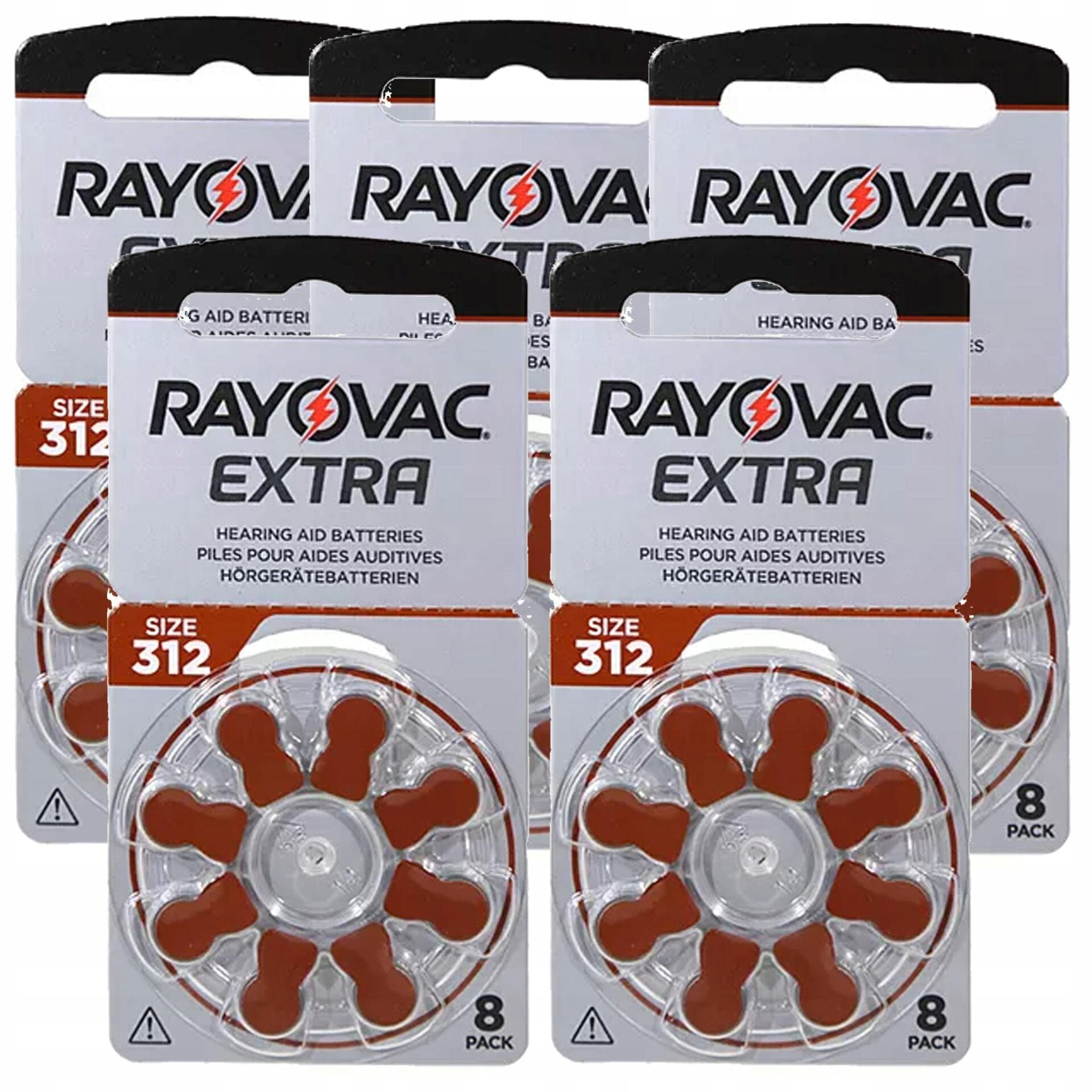 RAYOVAC EXTRA Baterie Słuchowe 312 MF PR41 ZincAir 40szt