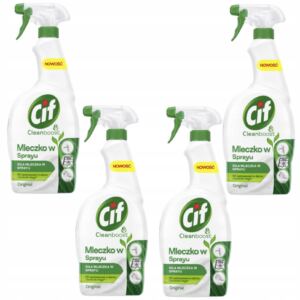 Cif Mleczko W Sprayu Do Kuchni i 艁azienki 750 ml 4 Sztuki