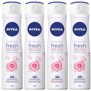 NIVEA ANTYPERSPIRANT Rose Touch 4*150ml WOMEN