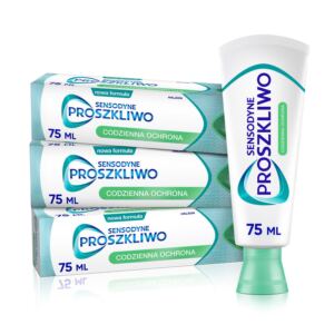 SENSODYNE ZESTAW PROSZKLIWO CODZIENNA OCHRONA PASTA DO MYCIA Z臉B脫W 3X 75ML