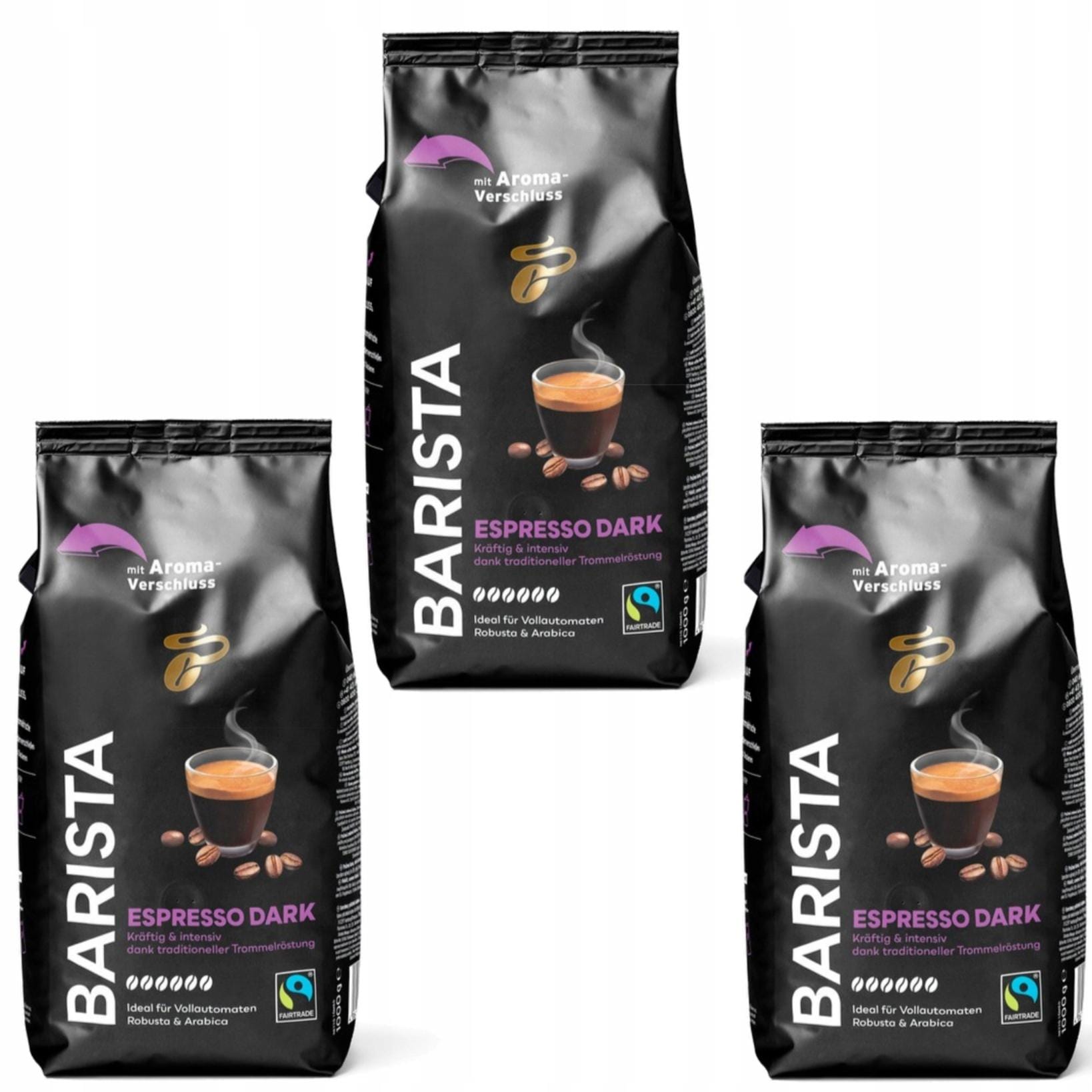 Tchibo Kawa Ziarnista Barista Espresso DARK 1kg x3
