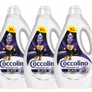 ŻEL DO PRANIA PŁYN DO PRANIA TKANIN COCCOLINO CARE 192 PRAŃ CZARNY 3x2,72L