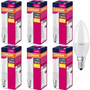Osram 呕ar贸wka 艢wieczka LED E14 7W=60W 806lm x 6