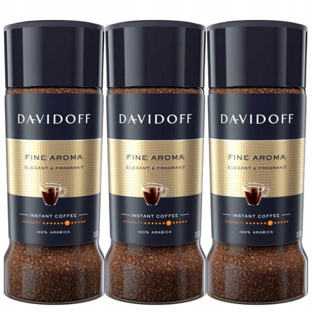 Davidoff Fine Aroma Kawa Rozpuszczalna 100g x3 Arabika