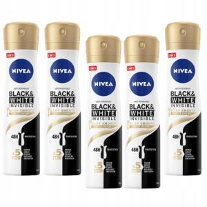 NIVEA Antyperspirant Black&White spray 5x150ml