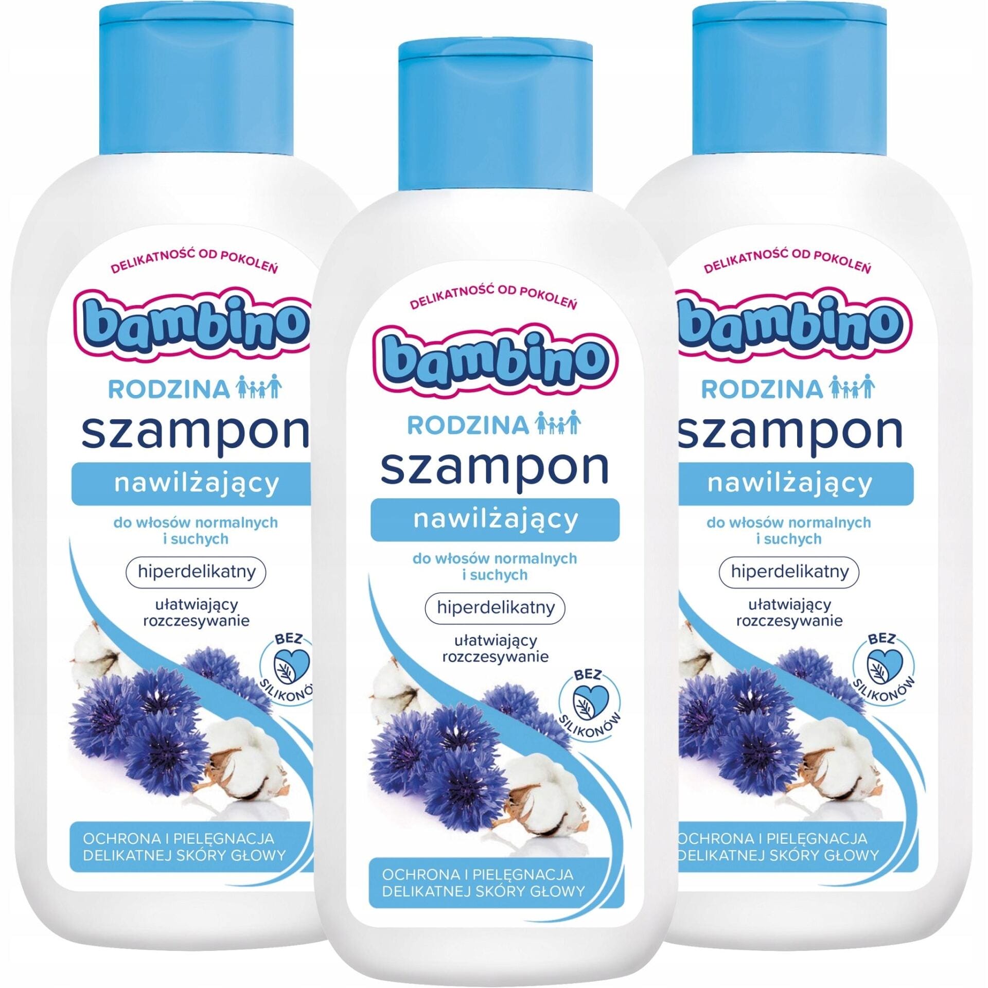 BAMBINO Szampon Nawilżający RODZINA ZESTAW 3*400ml