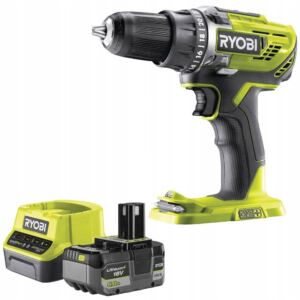 WIERTARKO-WKRĘTARKA BEZPRZEWODOWA RYOBI R18DD3-0 2 BIEG 18V + AKU + ŁAD 5Ah