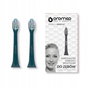 OROMED 2x KOŃCÓWKI DO SZCZOTECZKI SONICZNEJ ORO BRUSH GREEN ORYGINALNE