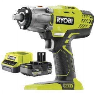 RYOBI Klucz udarowy 18V+152206 RYOBI Akumulator + ładowarka 18 V (1x