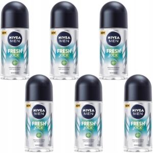 NIVEA MEN FRESH KICK Antyperspirant dla mężczyzn w kulce 48h 50ml x 6 sztuk