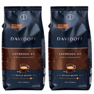 Davidoff Espresso 57 Kawa Ziarnista Premium 1kg x2