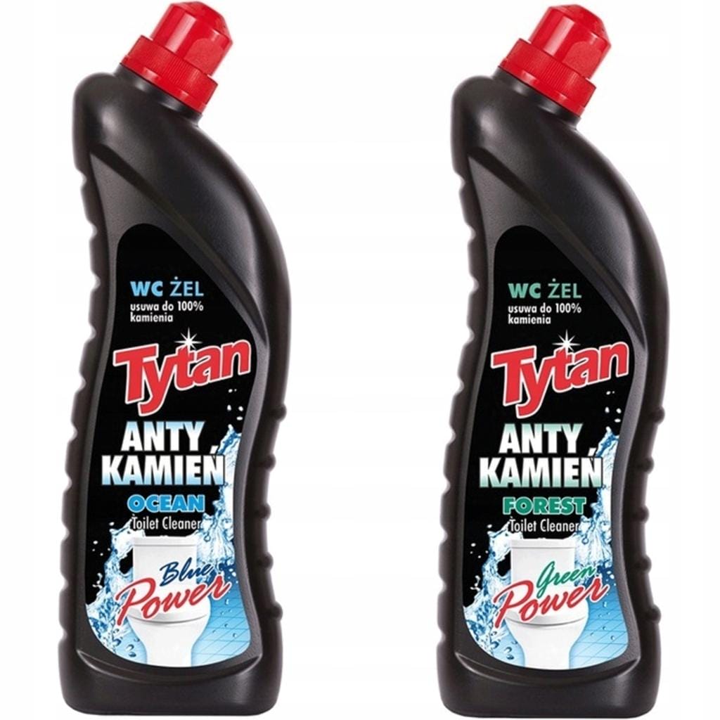 Zestaw TYTAN Żel do WC do Toalety Anty Kamień MIX Power 2x 700ml Anty Osady