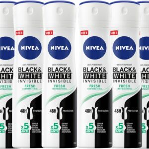 NIVEA Antyperspirant B&W Fresh 6*150 ml spray