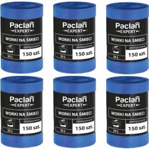 PACLAN WORKI NA ŚMIECI EXPERT WIĄZANE 35L 900 SZTUK