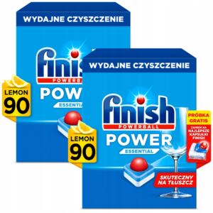 FINISH Zestaw Tabletki Do Zmywarki Power Essential 180 Zapach Lemon Cytryna
