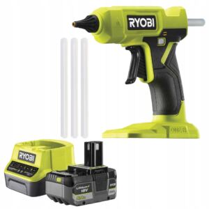 PISTOLET DO KLEJENIA KLEJU NA GORĄCO RYOBI RGLU18-0 200°C 11mm + Ład 5Ah