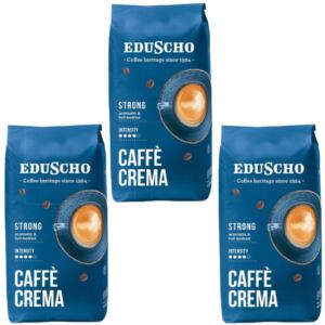 Eduscho Caffè Crema Strong Kawa Ziarnista Arabika Robusta 1kg x3