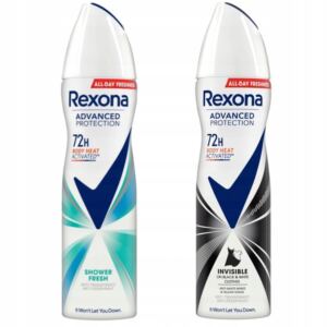 REXONA ADVANCED PROTECT DLA KOBIET ZESTAW ANTYPERSPIRANT SPRAY MIX 2x150ML
