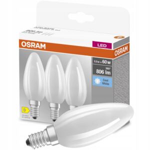 Ledvance 3x Żarówka LED E14 5,5W = 60W 4000K FILAMENT OSRAM Zimna Barwa
