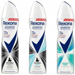 REXONA ZESTAW INVISIBLE ANTYPERSPIRANT W SPRAYU DEZODORANT MIX 150ML X3