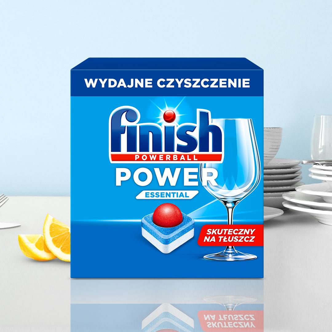 FINISH Zestaw Tabletki Do Zmywarki Power Essential 180 Zapach Lemon Cytryna - obrazek 7